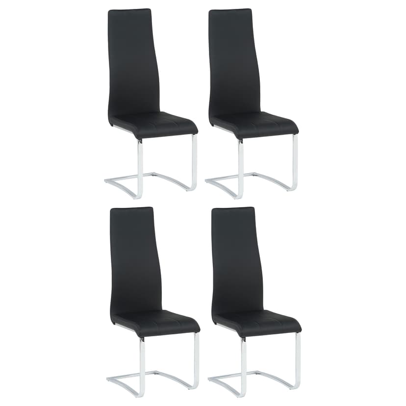 Montclair Upholstered Dining Side Chair Black (Set of 4)