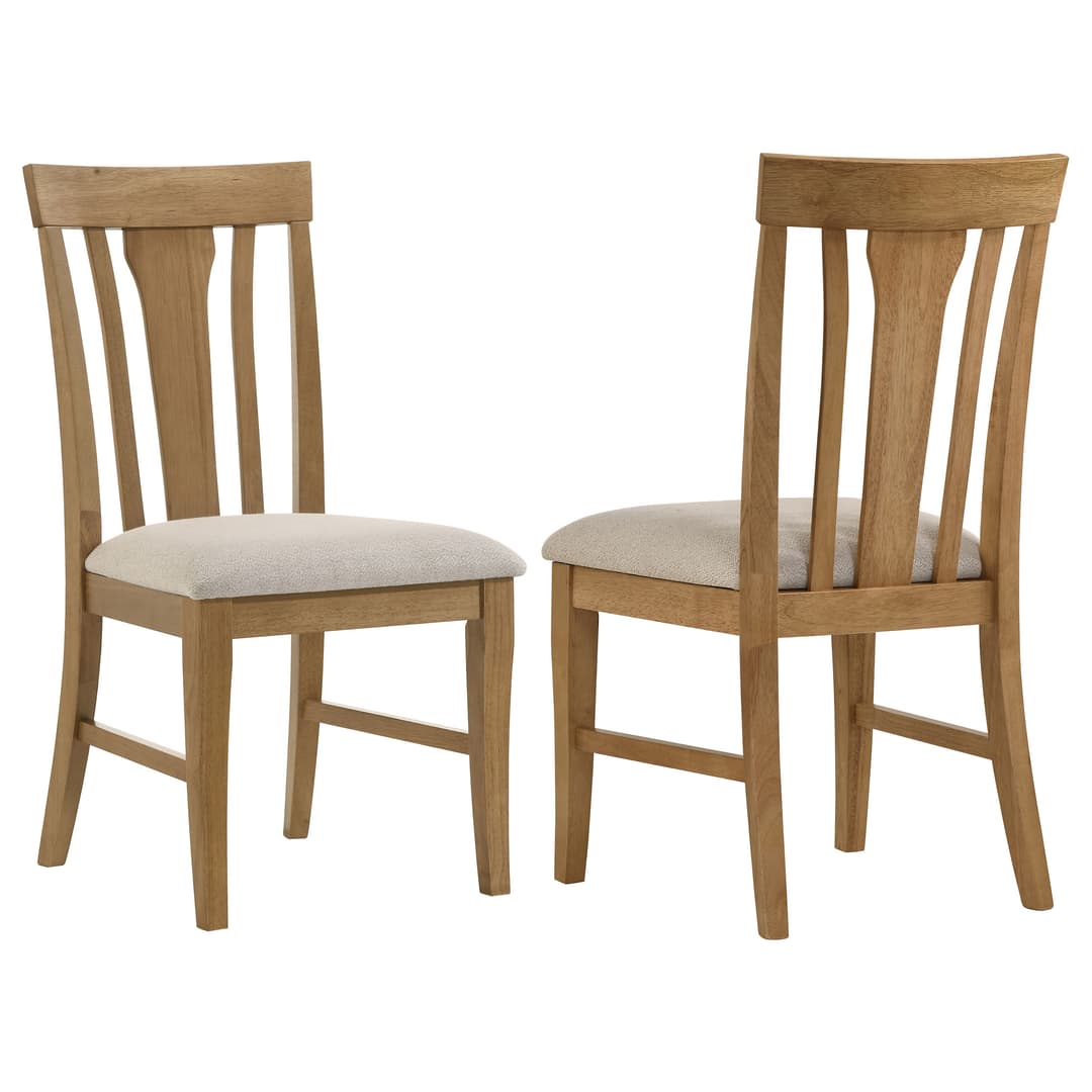Hartville Dining Side Chair Natural Light Brown (Set of 2)