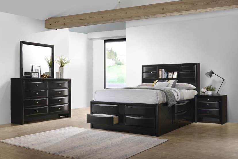 Briana 4-piece Queen Bedroom Set Black