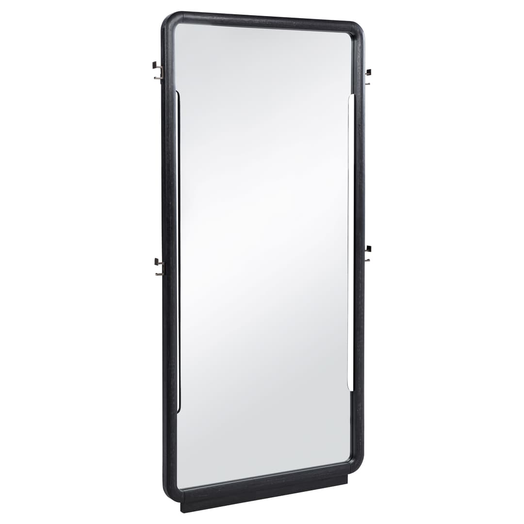 Leandro 76-inch Full Length Floor Mirror Burnished Black