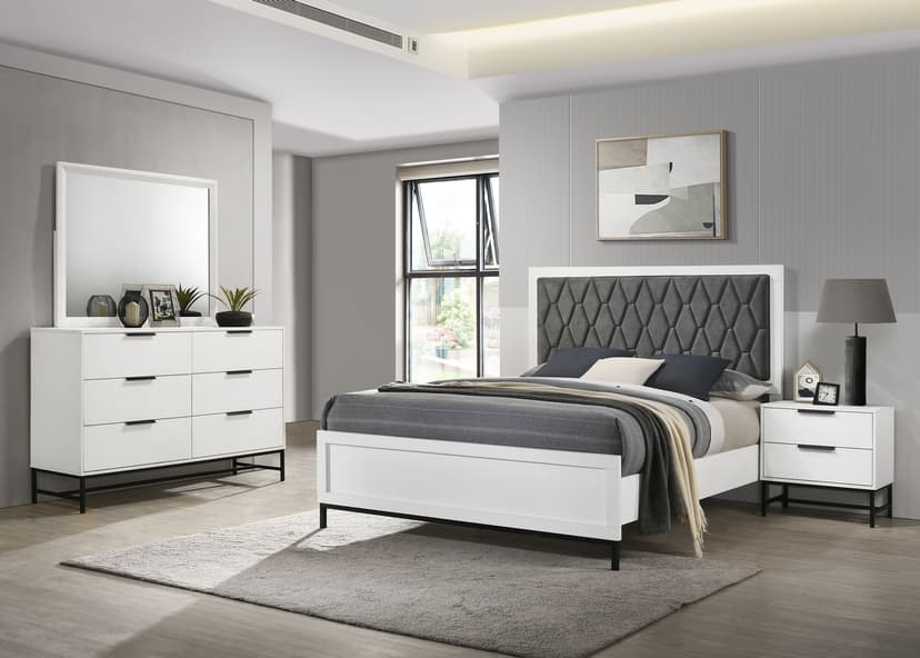 Sonora 4-piece California King Bedroom Set White 