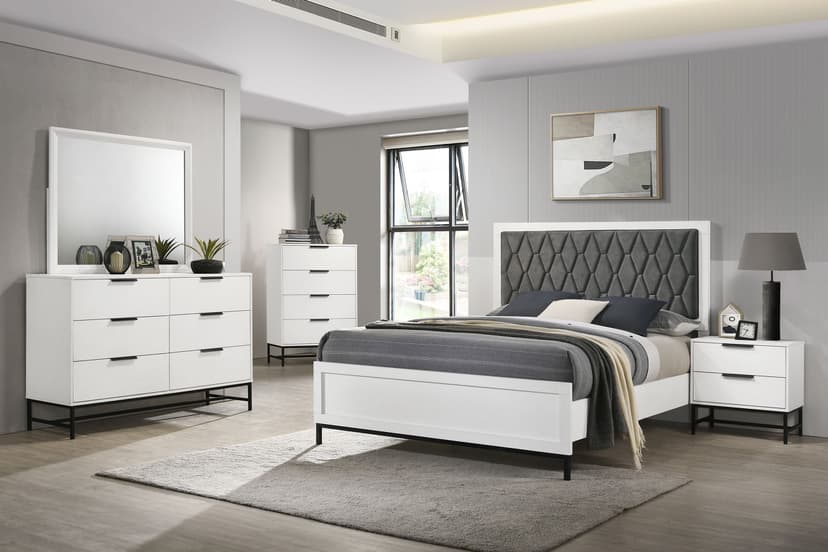 Sonora 5-piece Queen Bedroom Set White 