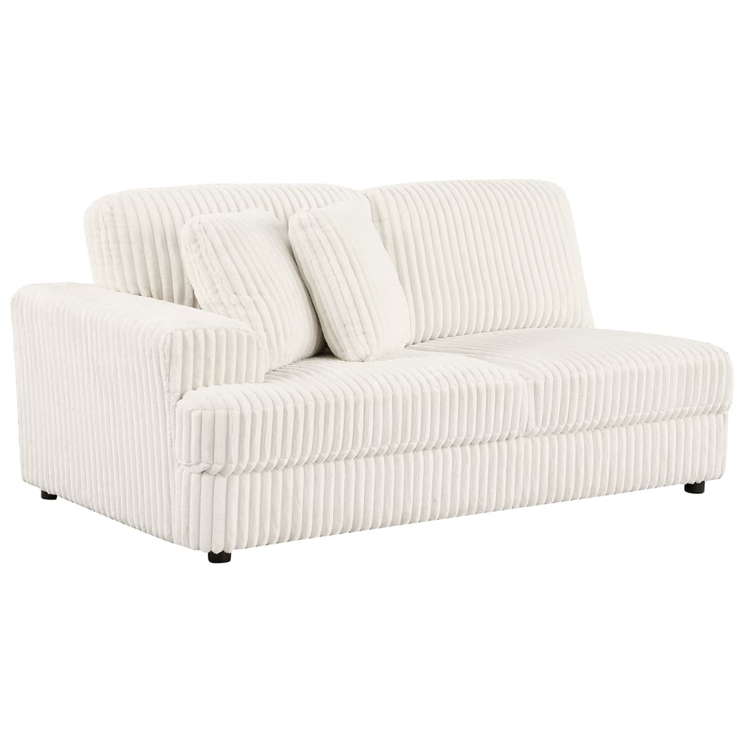 Emberson Upholstered LAF Loveseat Ivory